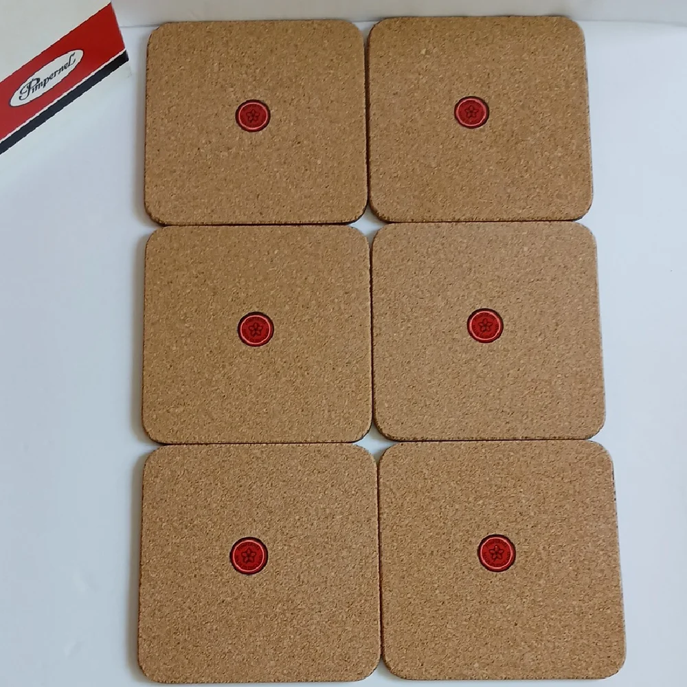 Vintage Pimpernel Bermuda White Hibiscus 6 coasters with box